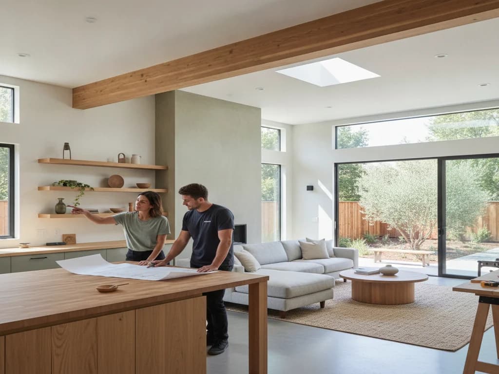 A newly built detached backyard ADU behind a Sacramento-area home