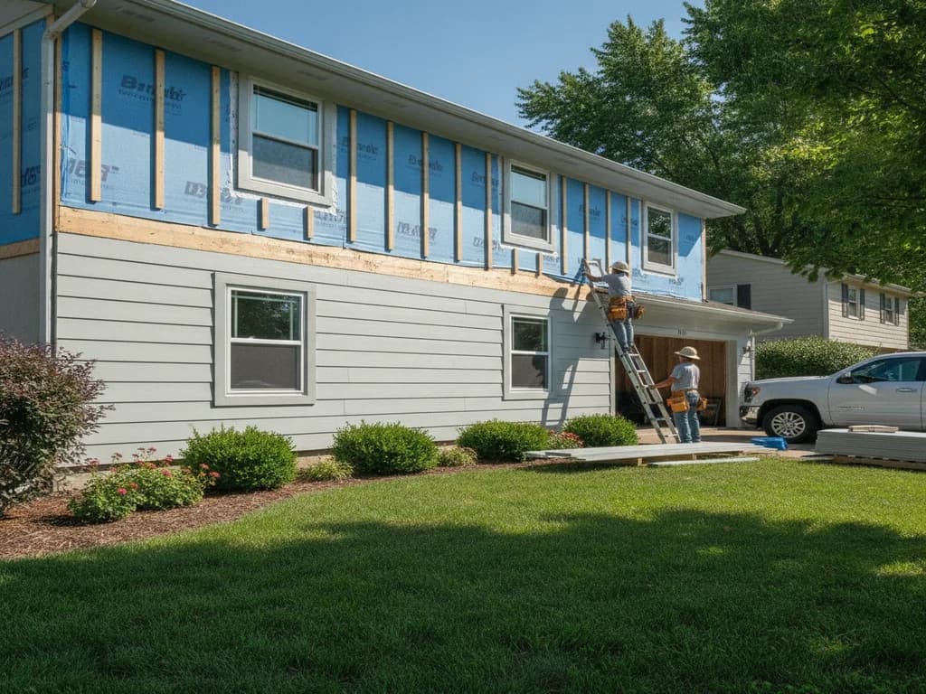 New fiber cement siding installed on a Sacramento-area home