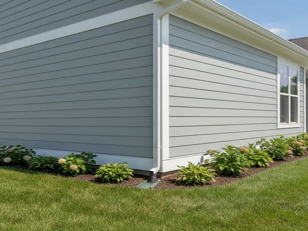 Siding installation over house wrap and flashing on a Sacramento-area home
